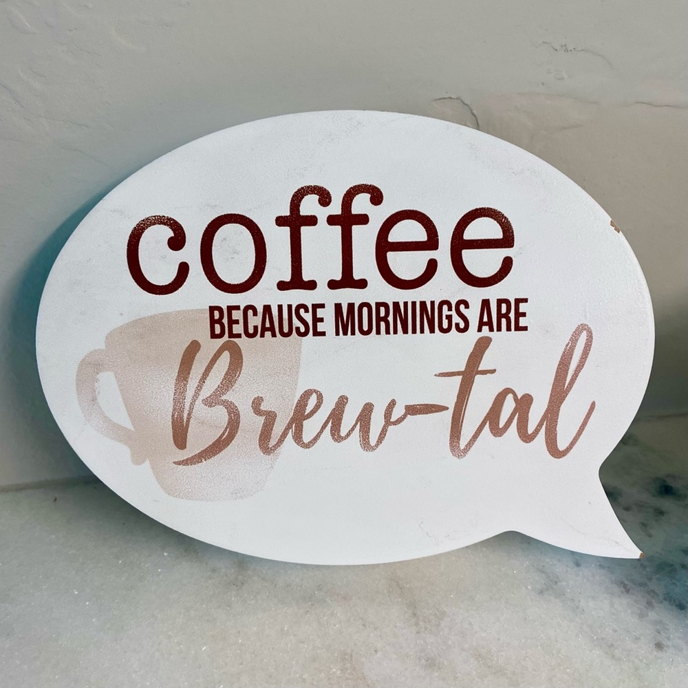 ☕️”Coffee” plaque☕️